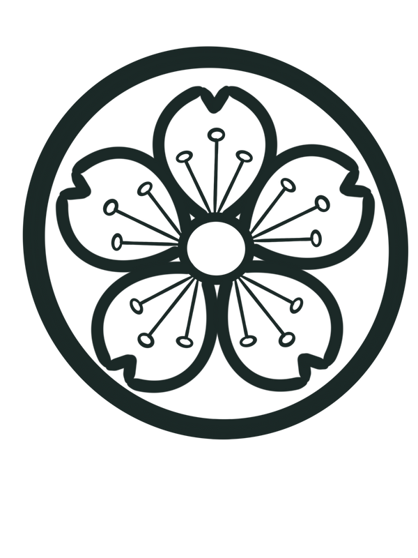 Waboripedia Sakura Cherry Blossom Kamon Logo