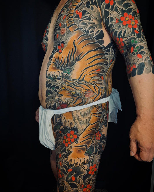 Tiger Tora Traditional Japanese Tattoo