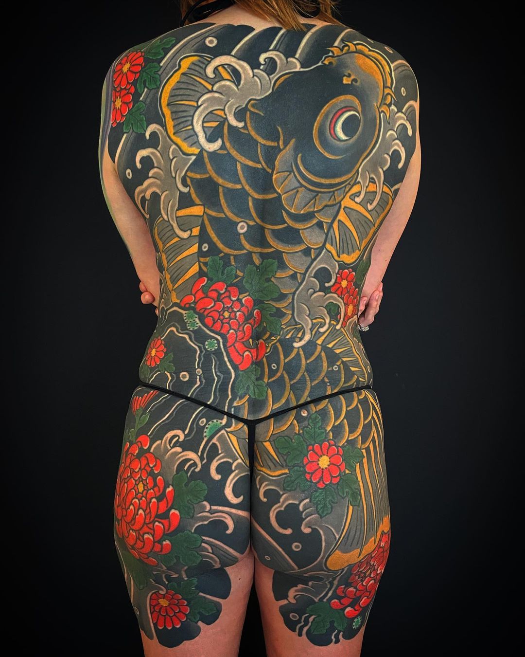 Koi Carp Traditional Japanese Tattoo